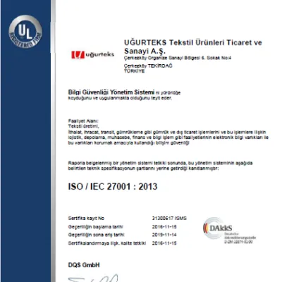 ISO / IEC 27001 : 2013